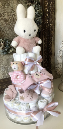 Luiertaart meisje roze