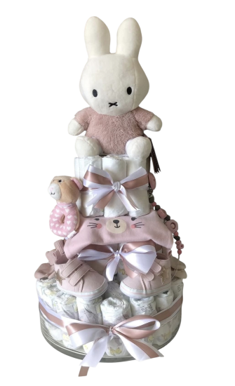 Luiertaart meisje roze