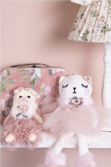 Knuffeldier roze decoratie