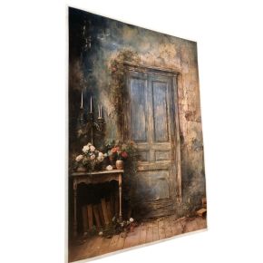 Reispapier Oude Deur A4