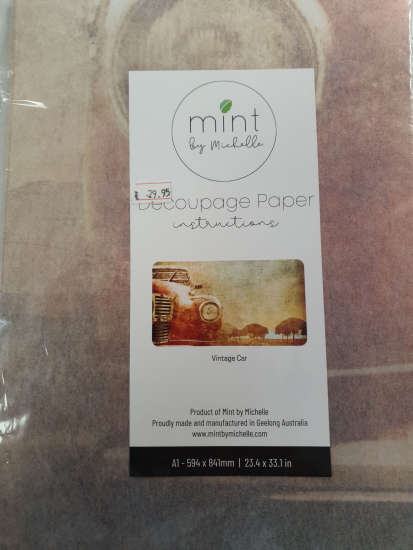 Reispapier Vintage Car A1