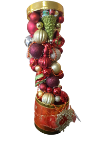 Opgemaakte kerstdecoratie