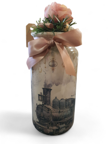 Voorraadpot met mooie afbeelding