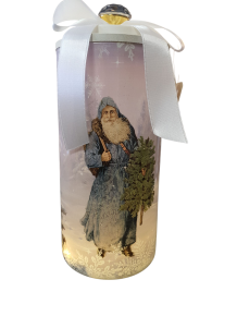 Kerst Voorraadpot met verlichting 