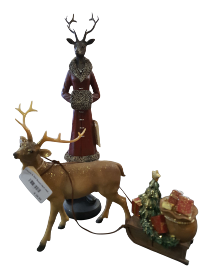 Clayre & Eef Beeld Hert met slee