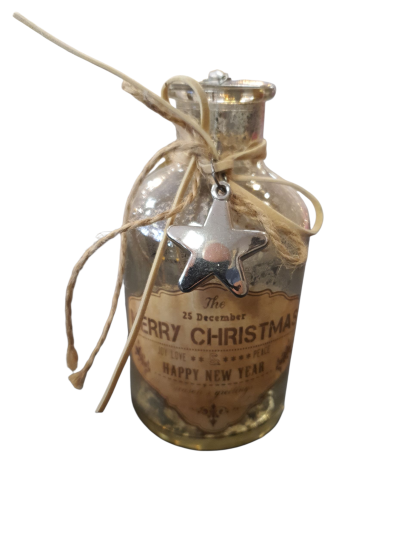 Kerst opgemaakt flesje