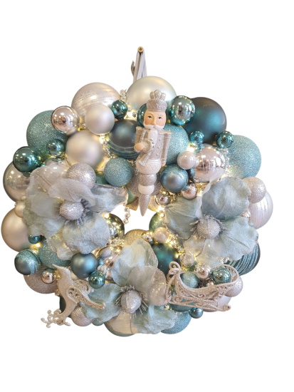 Kerstkrans luxe met verlichting