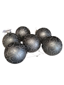 Kerstbal met Blingbling zilver