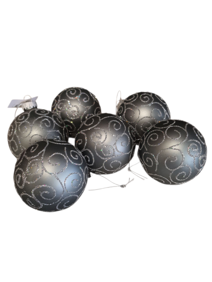 Kerstbal met Blingbling zilver