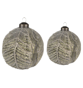 Kerstbal Ø 10  cm Groen Glas