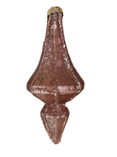 Roze kersthanger roze met Blingbling