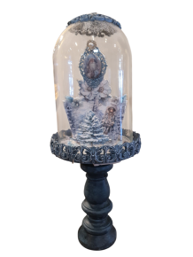 Kerststolp 3D Antieke Blauwe