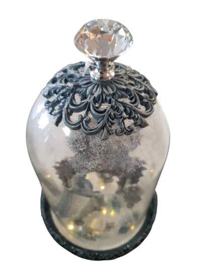 Kerst stolp 3D Antiek Blauw met verlichting