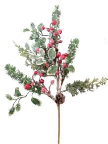 Kersttak rood groen 70cm