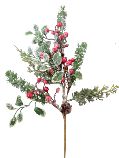 Kersttak rood groen 70cm