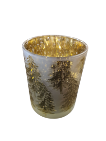 Theelicht Goudkleurig Clayre & Eef kerst 10x12 cm