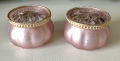 Clayre & Eef Waxinelichthouder Ø 9x6 cm Roze Glas