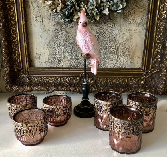 Theelichthouder PTMD 11x14 cm