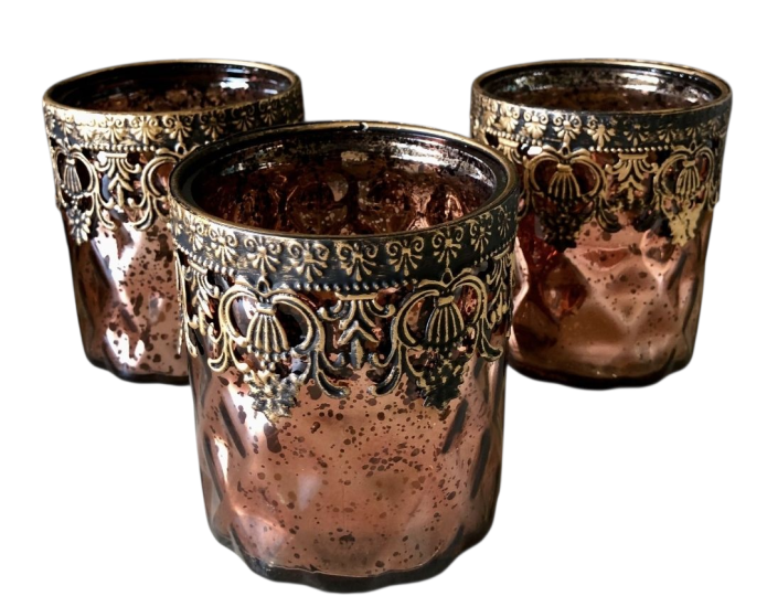 Theelichthouder PTMD 11x14 cm