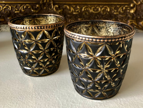 Set Theelichtjes  goud zwart