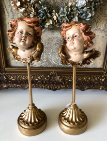 Set Baroque engelen op standaard