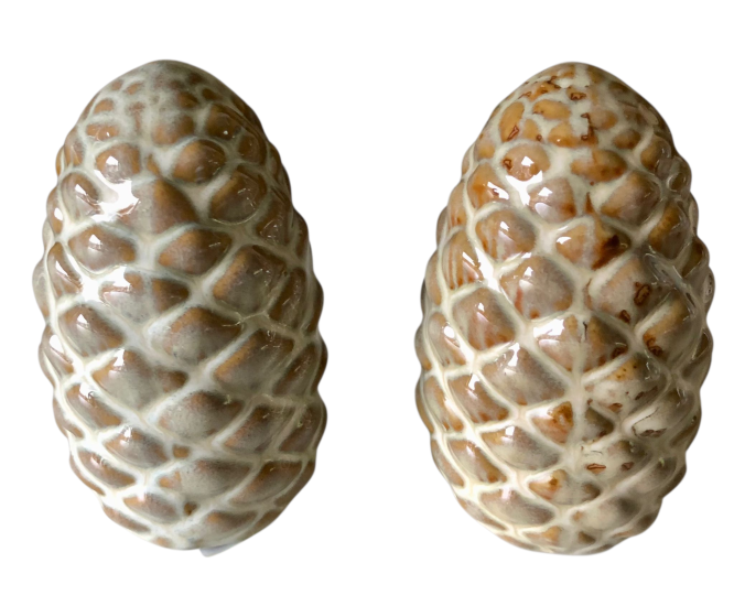 Dennenappel keramiek groen