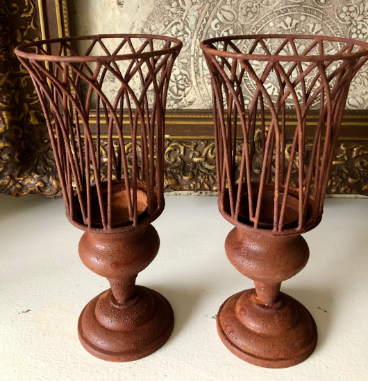 Kandelaar roestkleur