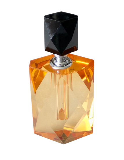 5 Delige crystal Orange Black  glass set colmore