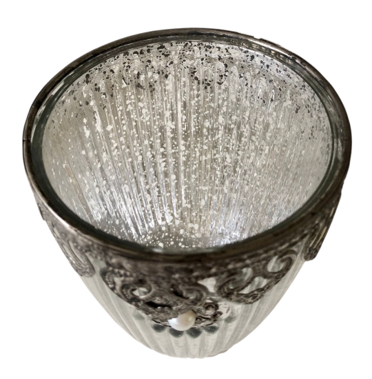 Theelicht zilverkleurige