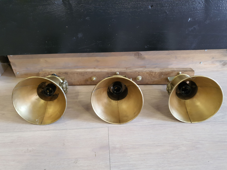 Wandlamp industriële 3 lamps