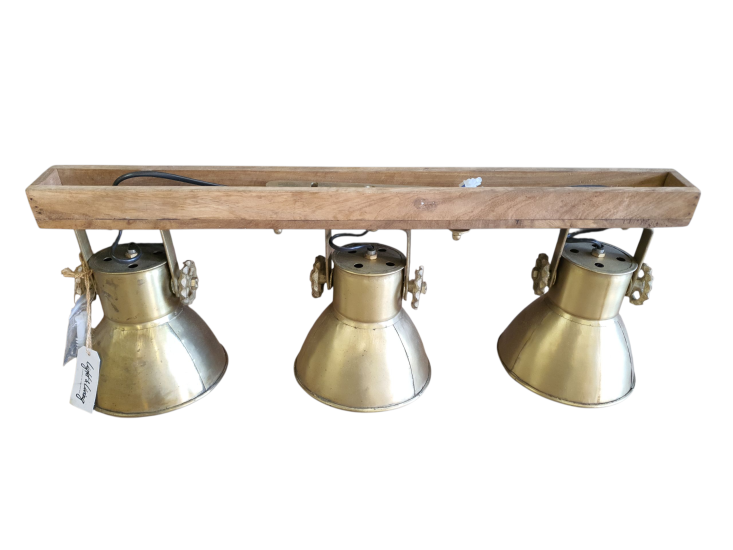 Wandlamp industriële 3 lamps