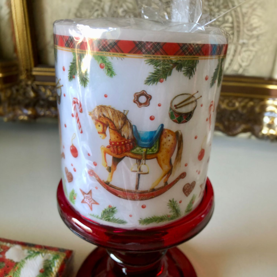 Kadoset hobbelpaard kerst