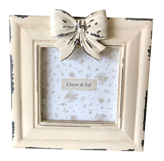 Brocant fotolijst met strik