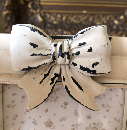 Brocant fotolijst met strik