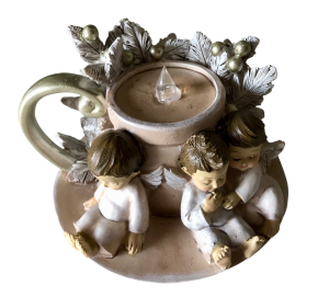 Led kandelaar met engelen