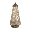 Goud glas boom met verlichting