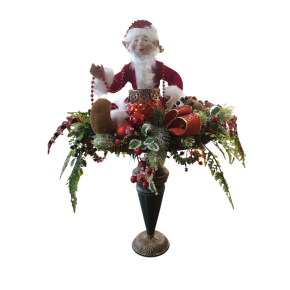 Prachtige kerst elf op voetstuk