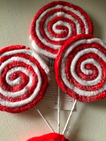 Decoratie lolly's kerst