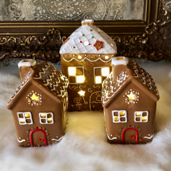 Gingerbread huis met ledverlichting