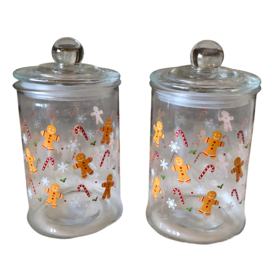 Glazen Snoeppot Gingerbread