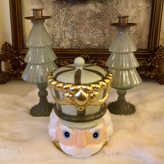 Set Kerstboom kaarsen houder