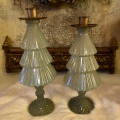 Set Kerstboom kaarsen houder