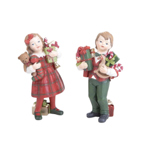 Set kinderen met cadeautje