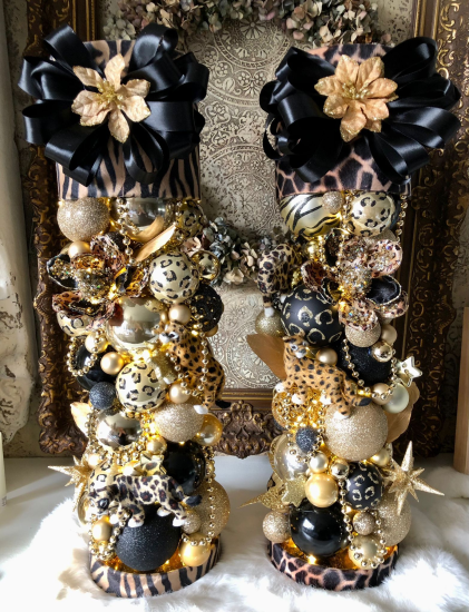 Kerstpilaar thema jungle