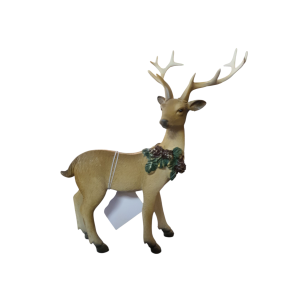 Hert met krans .