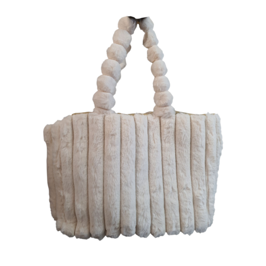 Dames handtas velourse Beige