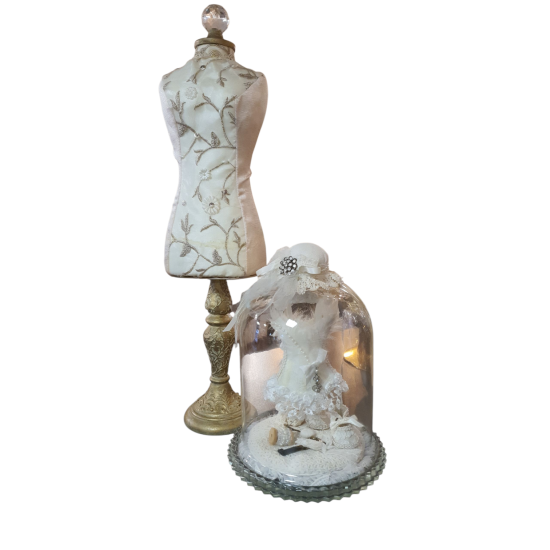 Brocant opgemaakte stolp