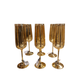 6 Luxe Champagne Glazen