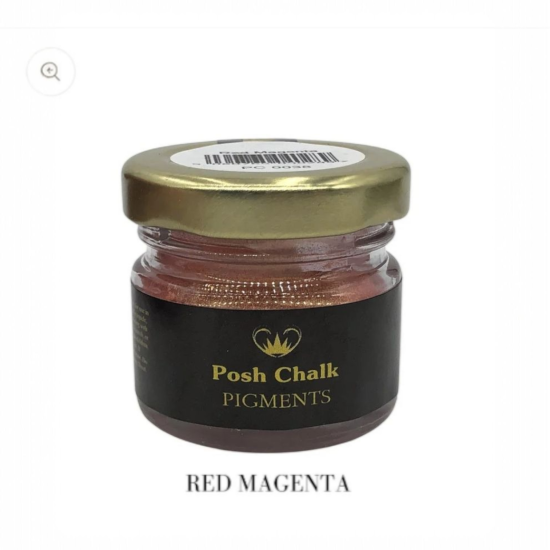 Posh Chalk Metallic Pigmentpoeders - Rood Magenta