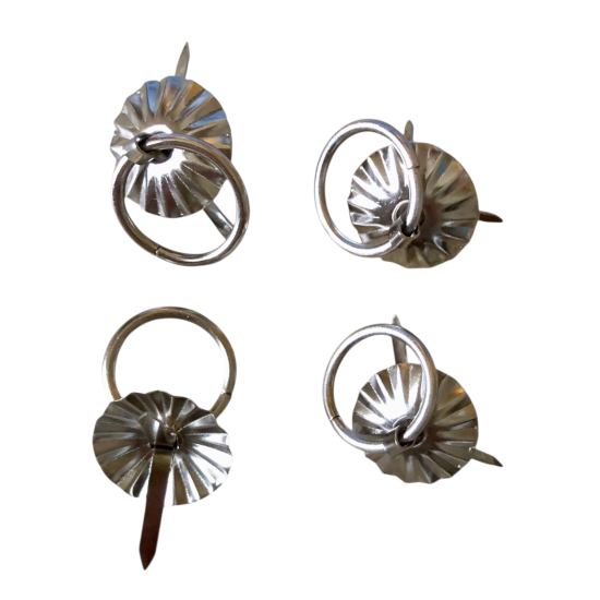 4 stuks zilverkleurige ring metaal